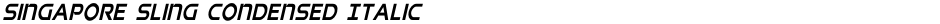 Singapore Sling Condensed ItalicDemo