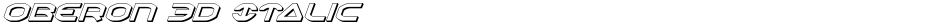 Oberon 3D ItalicDemo