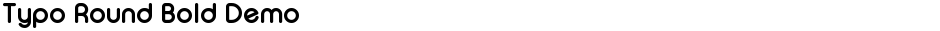 Typo Round Bold DemoDemo