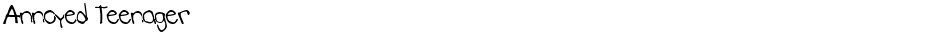 Annoyed TeenagerDemo