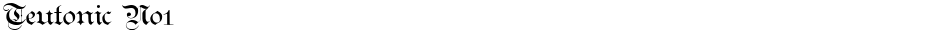Teutonic No1Demo