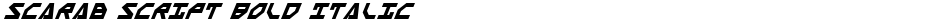Scarab Script Bold ItalicDemo
