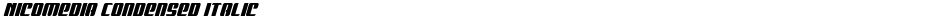 Nicomedia Condensed ItalicDemo