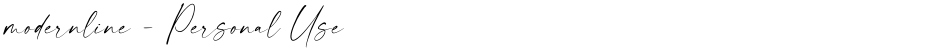 modernline - Personal UseDemo