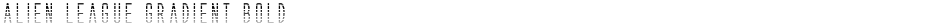 Alien League Gradient BoldDemo
