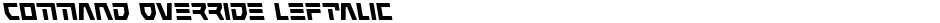 Command Override LeftalicDemo