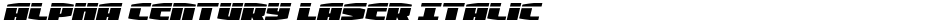 Alpha Century Laser ItalicDemo