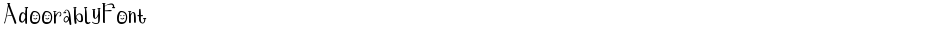 AdoorablyFontDemo