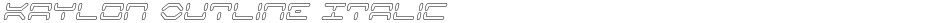 Kaylon Outline ItalicDemo