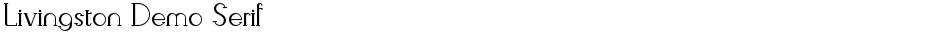 Livingston Demo SerifDemo