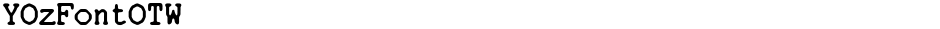 YOzFontOTWDemo