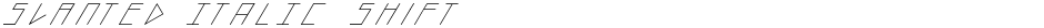 slanted ITALIC shiftDemo
