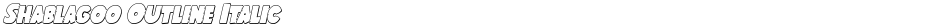 Shablagoo Outline ItalicDemo