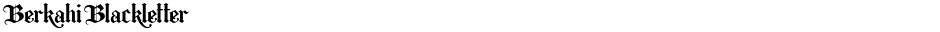Berkahi BlackletterDemo