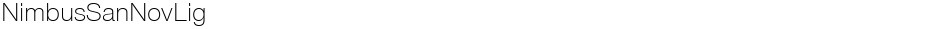 NimbusSanNovLigDemo