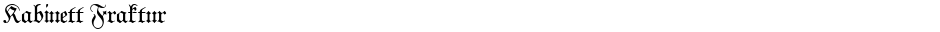 Kabinett FrakturDemo