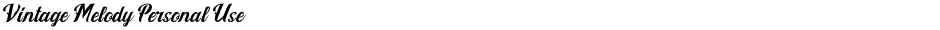 Vintage Melody Personal UseDemo