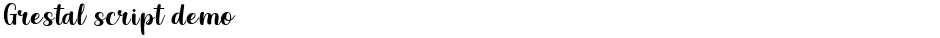 Grestal Script DEMODemo