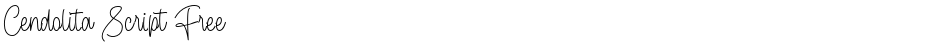 Cendolita Script FreeDemo
