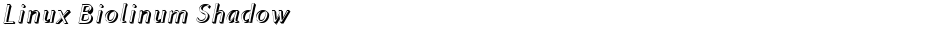 Linux Biolinum ShadowDemo