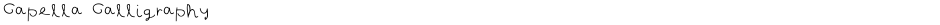 Capella CalligraphyDemo