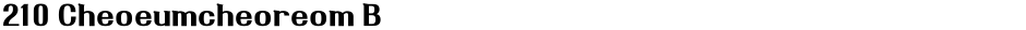 210 Cheoeumcheoreom BDemo