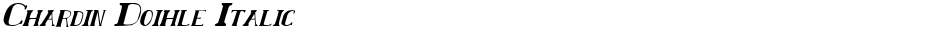Chardin Doihle ItalicDemo
