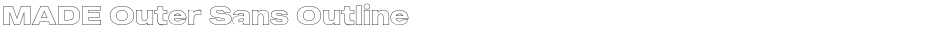 MADE Outer Sans OutlineDemo