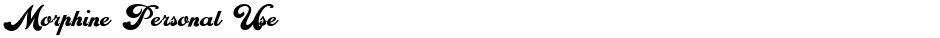 Morphine Personal UseDemo