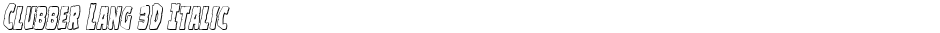 Clubber Lang 3D ItalicDemo