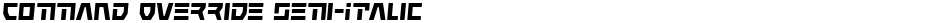Command Override Semi-ItalicDemo