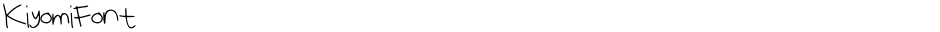 KiyomiFontDemo