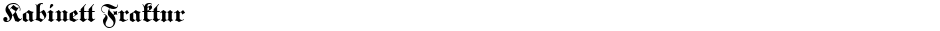 Kabinett FrakturDemo