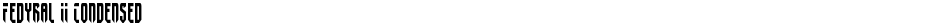 Fedyral II CondensedDemo