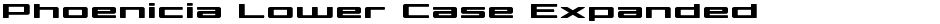 Phoenicia Lower Case ExpandedDemo