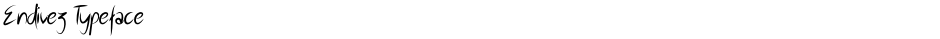 Endivez TypefaceDemo
