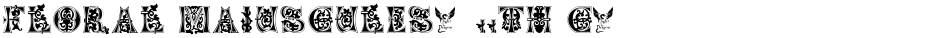 Floral Majuscules, 11th c.Demo