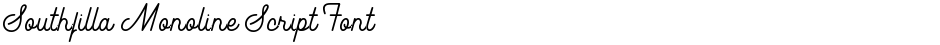 Southfilla Monoline Script FontDemo