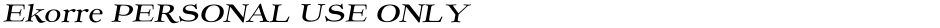 Ekorre PERSONAL USE ONLYDemo