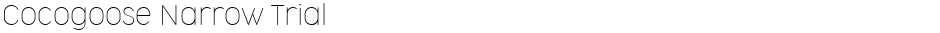 Cocogoose Narrow TrialDemo