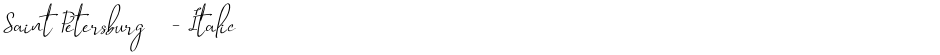Saint Petersburg 2 - ItalicDemo