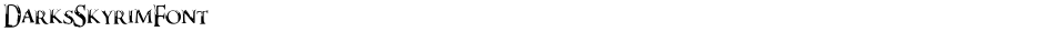 DarksSkyrimFontDemo