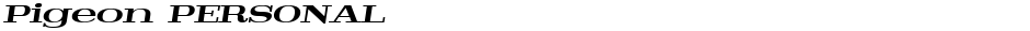 Pigeon PERSONALDemo