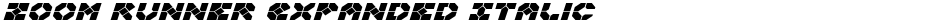 Zoom Runner Expanded ItalicDemo