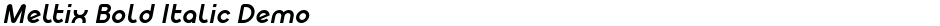 Meltix Bold Italic DemoDemo