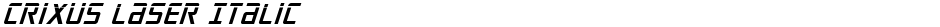 Crixus Laser ItalicDemo