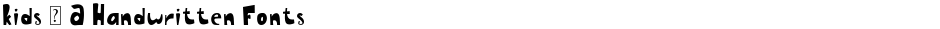 Kids - A Handwritten FontsDemo