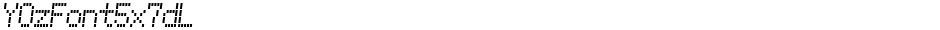 YOzFont5x7dLDemo