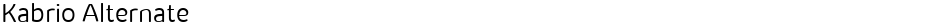 Kabrio AlternateDemo