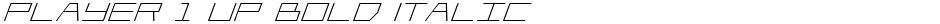 Player 1 Up Bold ItalicDemo